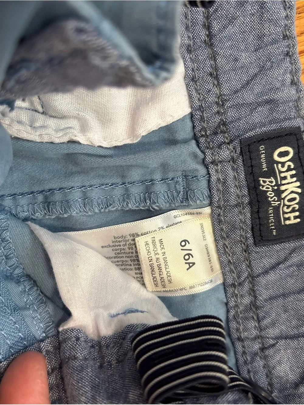OshKosh B'gosh set of 4 shorts boys 6 Light Blue Kids Shorts 4th of July